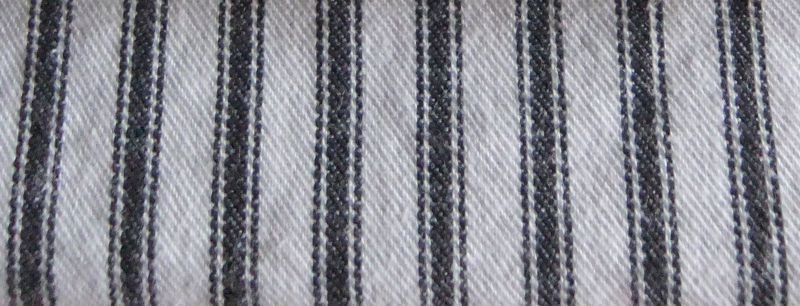 Covington Woven Ticking Black