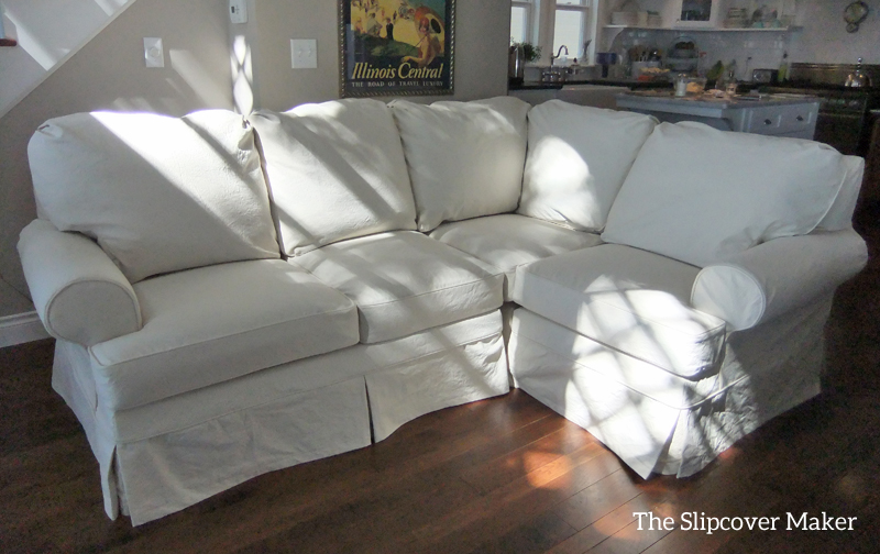 Natural Canvas Slipcover for Sectional Sofa