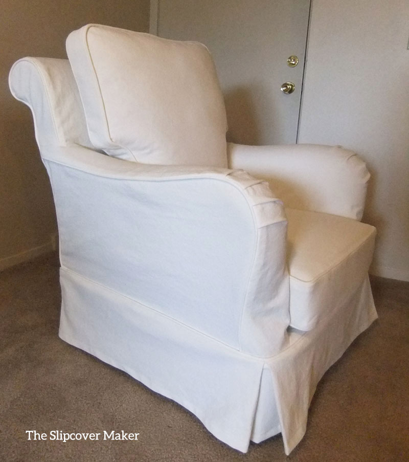 White Denim Slipcover Cottage Style The Slipcover Maker