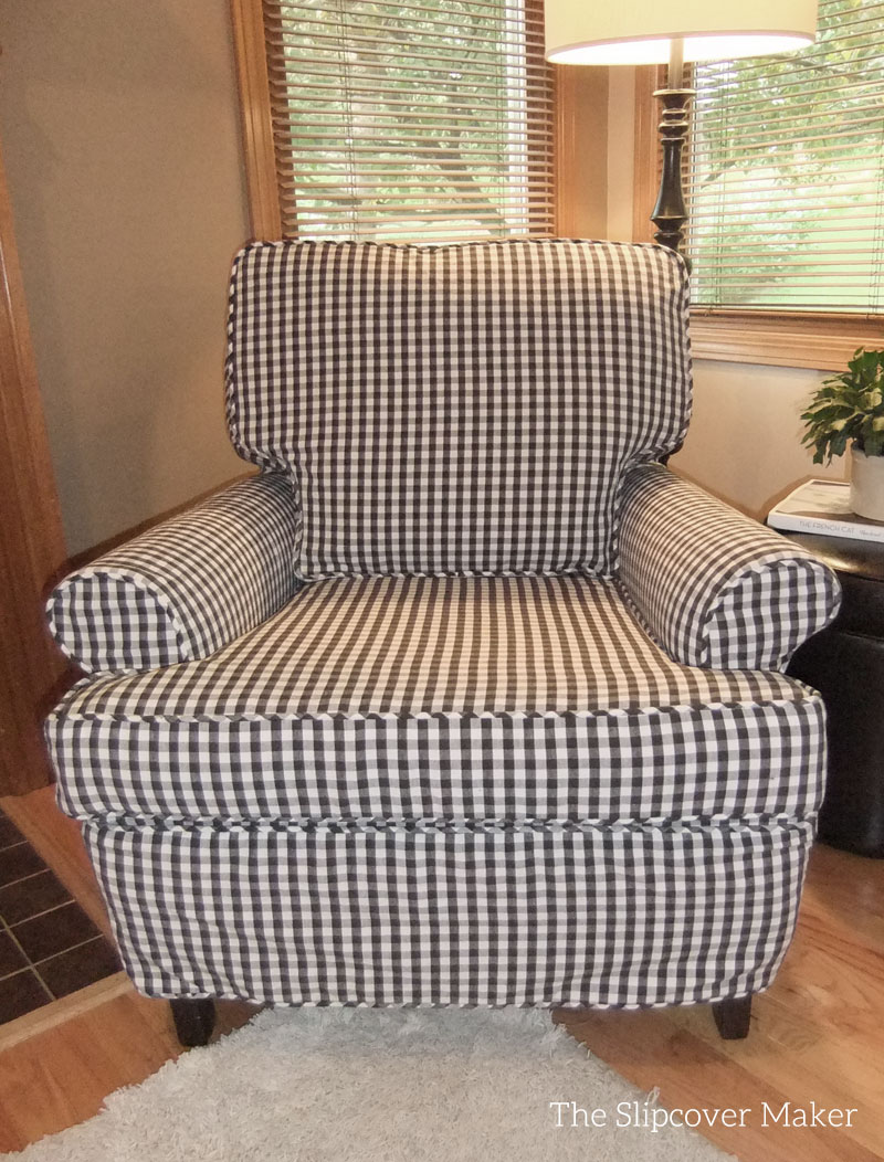 Chair Slipcover in Gingham Check