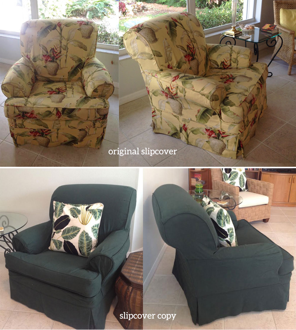 Club Chair Slipcover Copy in Big Duck Canvas