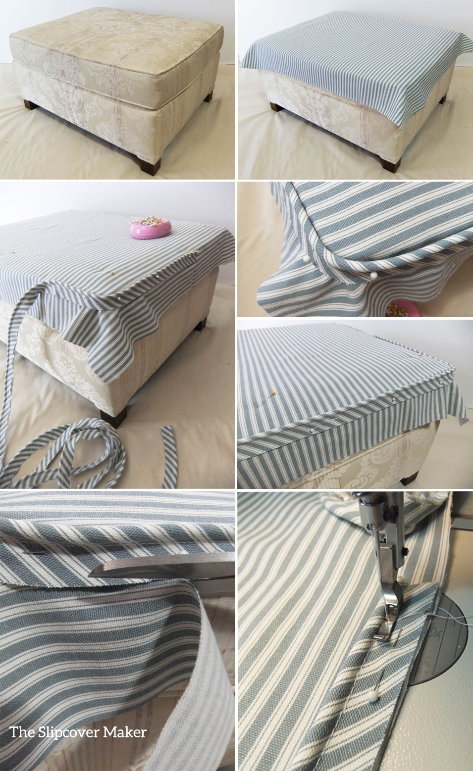 Ottoman Slipcover Fit Tips