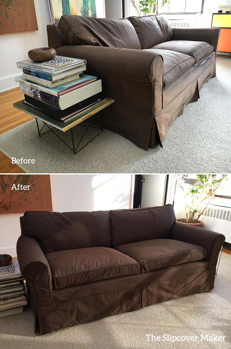 Sofa Slipcover Replacement in Silk