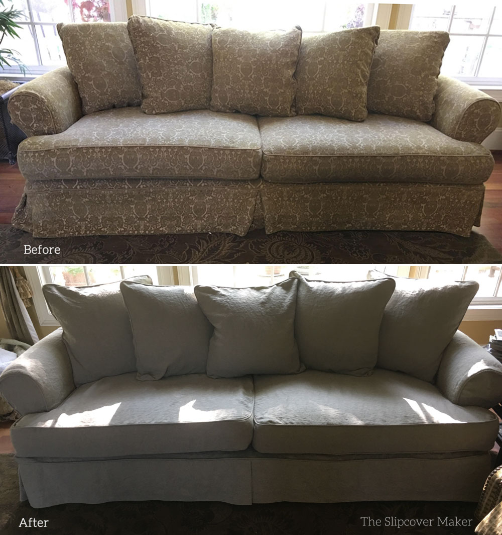 Manchester Linen Sofa Slipcover 