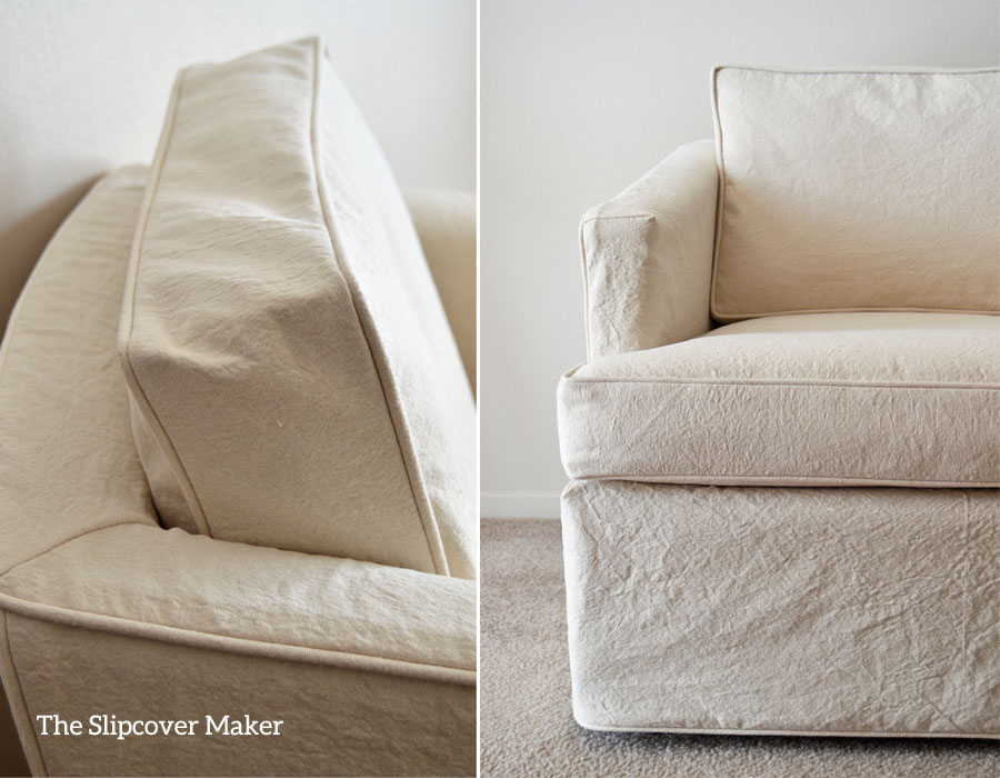 Washed Natural 10 oz. Canvas Slipcover