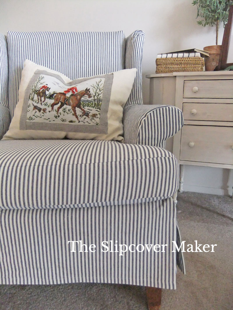 The-Slipcover-Maker-Ticking-Wingback