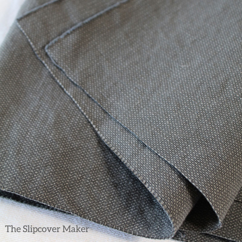 Charcoal Canvas Slipcover Custom-Fit for Pottery Barn Chair