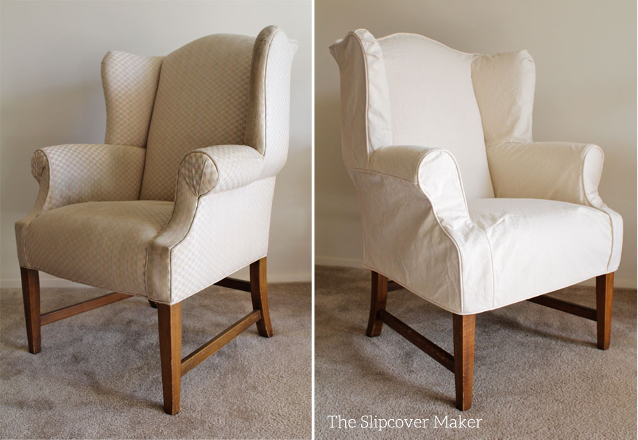 3 Slipcover Tips to Add WOW to Your Wingback The Slipcover Maker