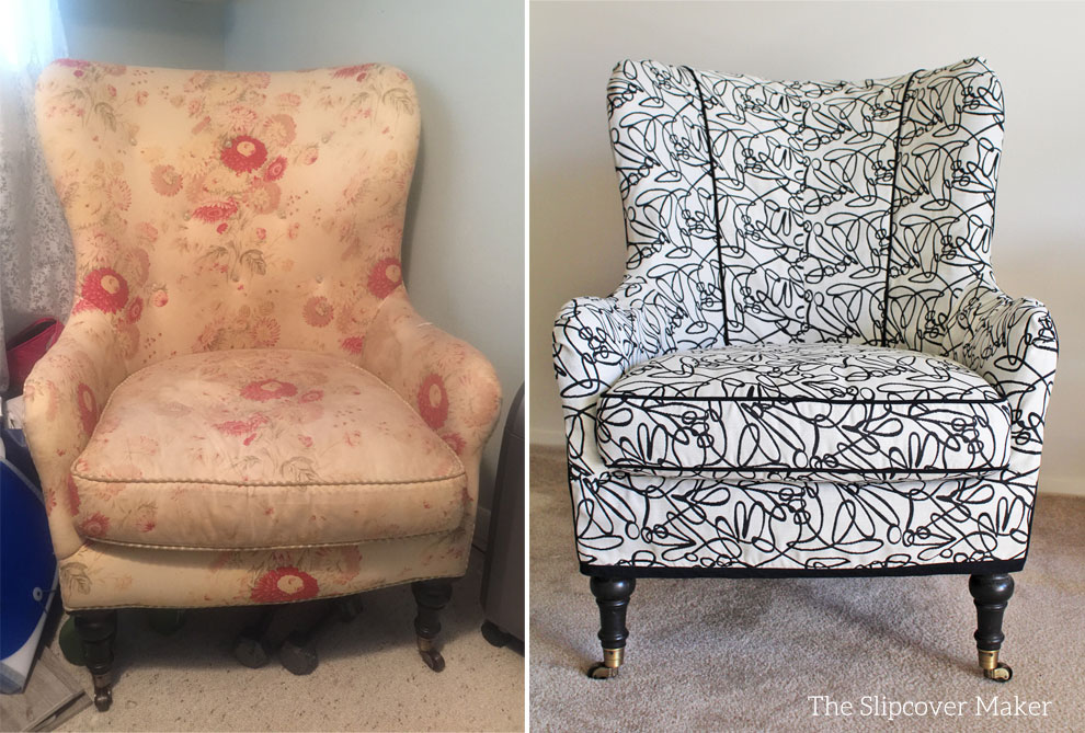 Artful Slipcover for Arhaus Wing Chair The Slipcover Maker