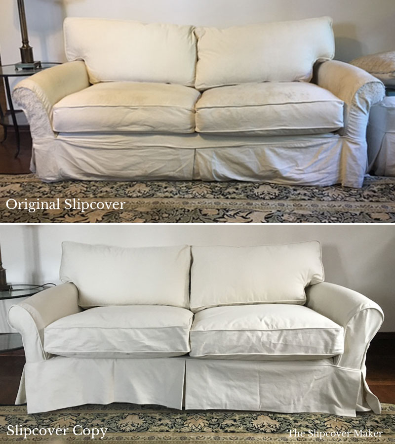 Slipcover Replacement: Can your old sofa or chair cover be copied?