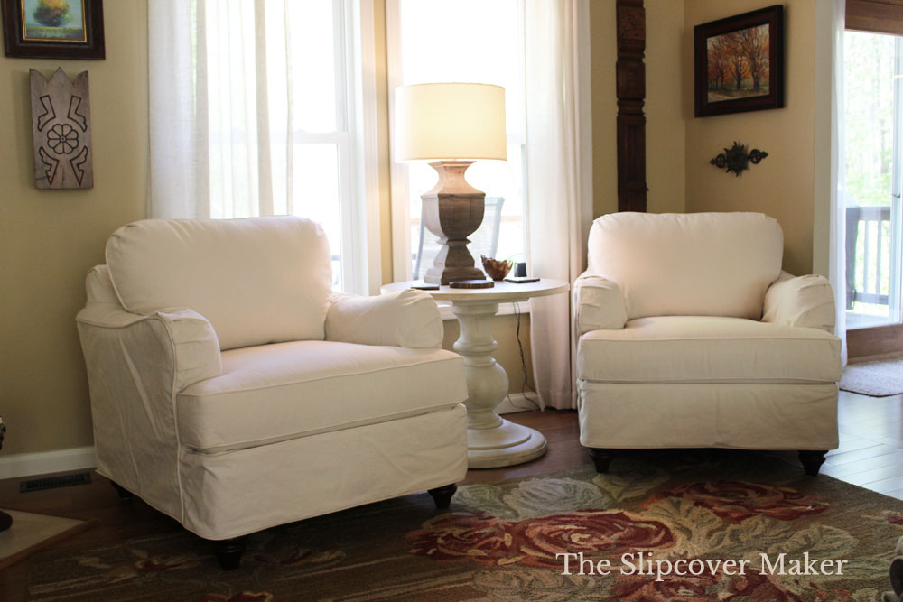 English roll discount arm chair slipcover