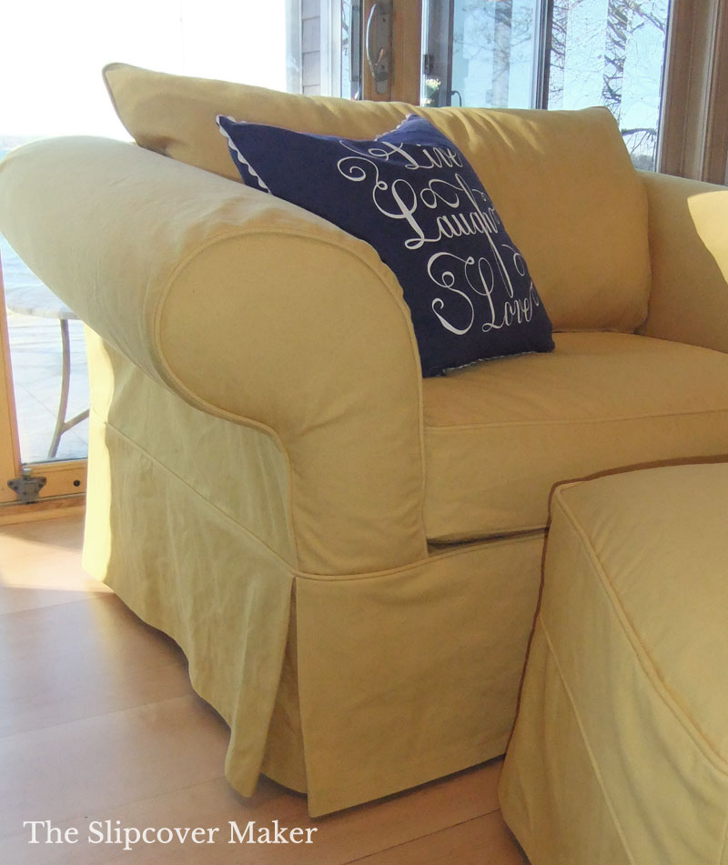 Cheery Yellow Denim Slipcover