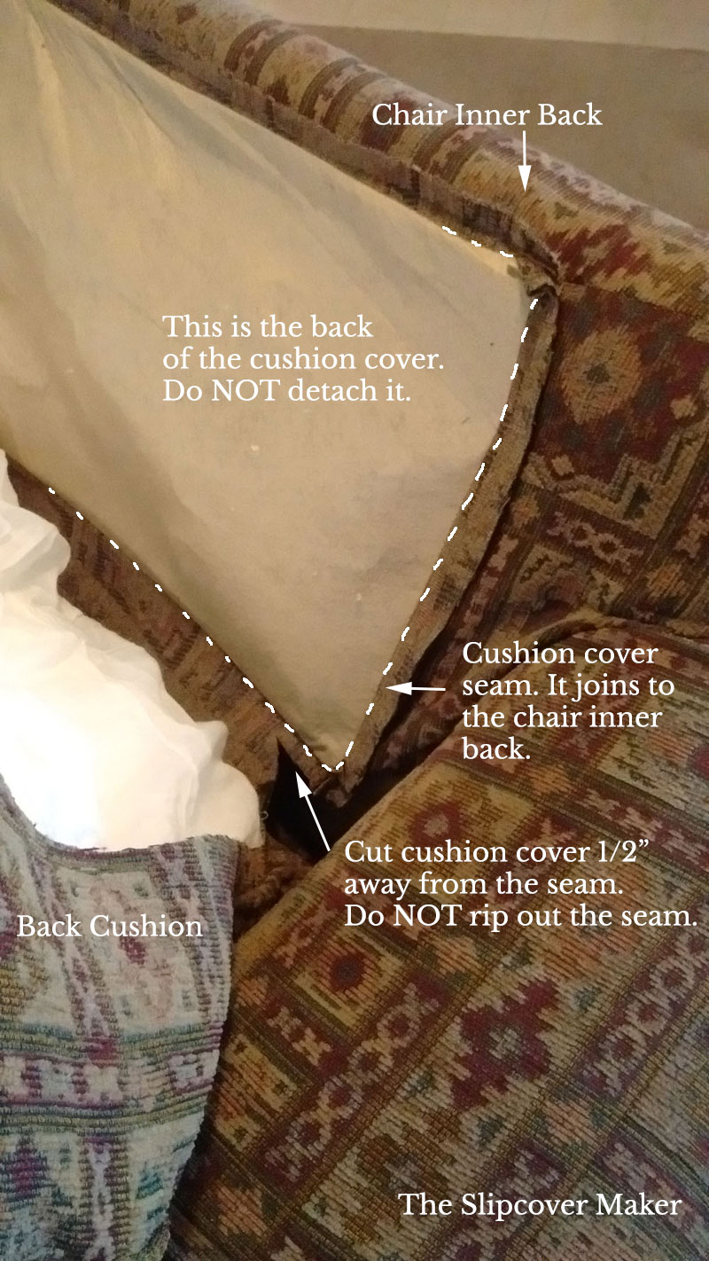 The Slipcover Maker's Guide to Detaching Back Cushions – The