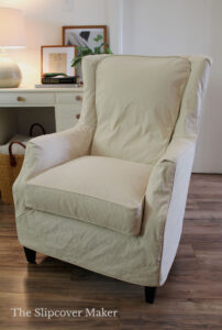 Natural Canvas Slipcover for Arhaus Chair