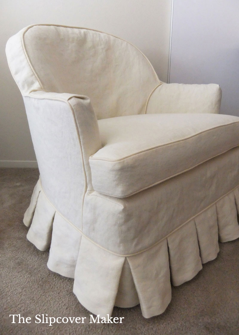 Custom Hemp Slipcovers Update Old Chairs
