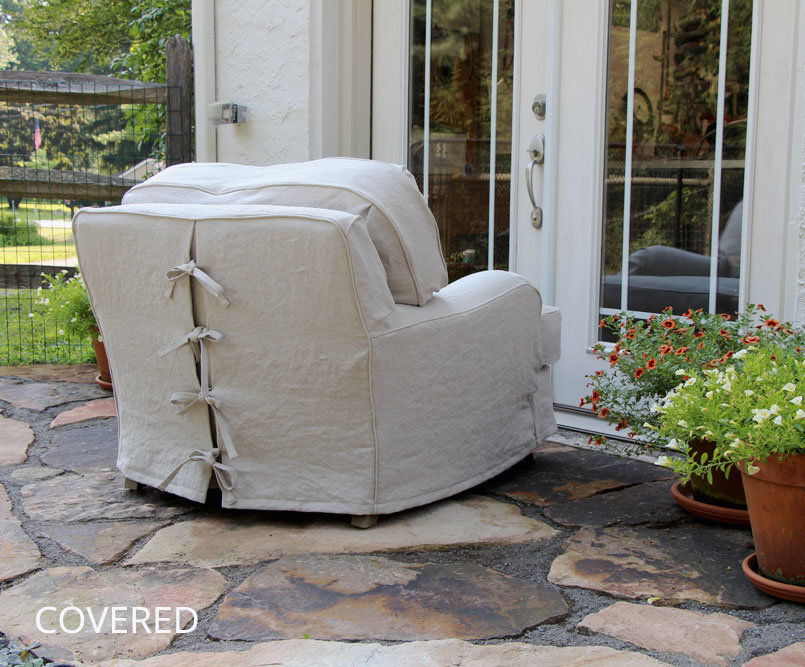 Hemp Chair Slipcover by Covered