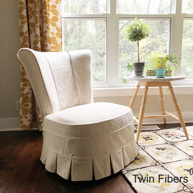 Make Your Own Beautiful Slipper Chair Slipcover The Slipcover Maker