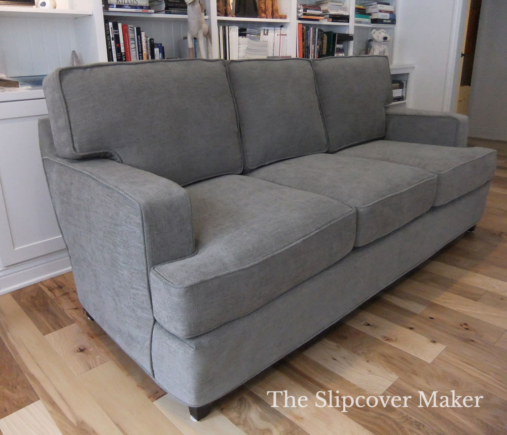 Custom Fit Sofa Slipcover Grey