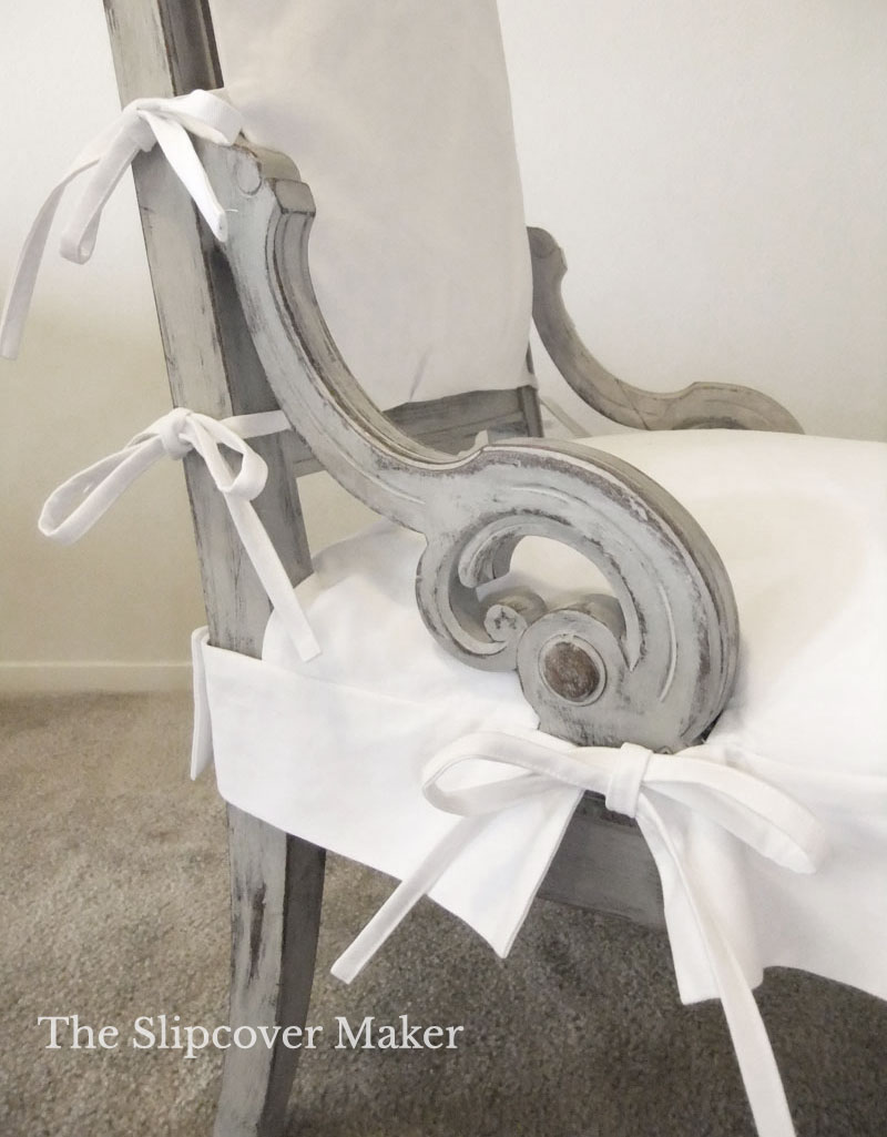 Ornate Chair with Simple Slipcover