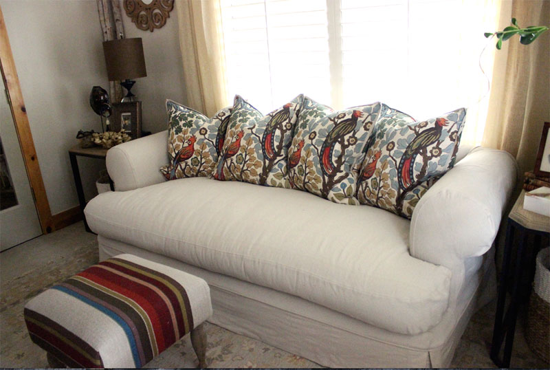 Canvas Drop Cloth Slipcover by Shelley 