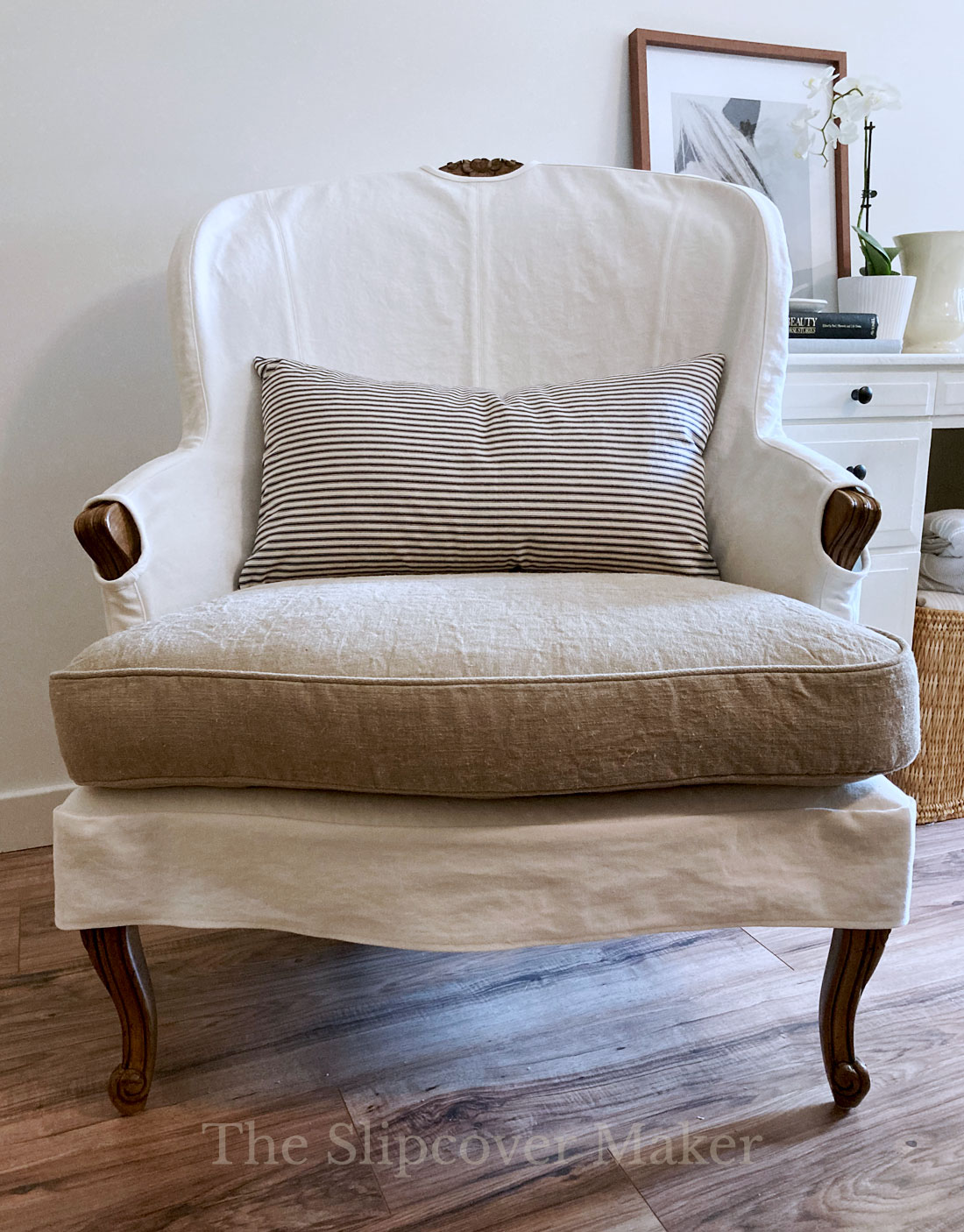 Custom-Fit Slipcover for Bergere Chair