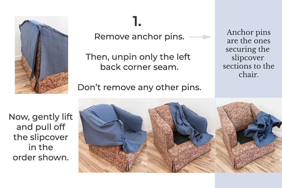 Slipcover Pin Fit Tutorial Part 2 Sewing Prep The Slipcover Maker