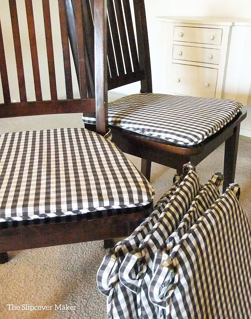 How to Make Dining Chair Cushions with Bonus Embellishment