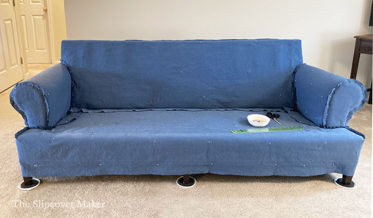 Old-Plaid-Lazy-Boy-Sofa – The Slipcover Maker