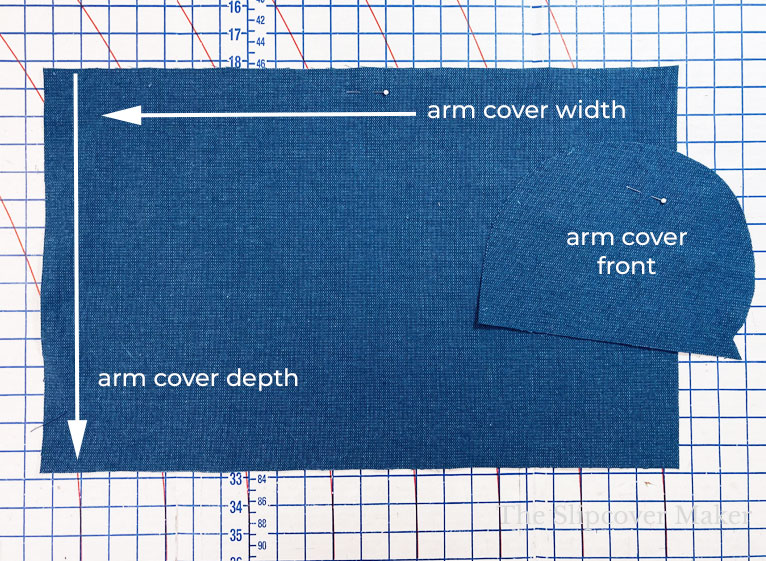 Arm cover cut pieces.