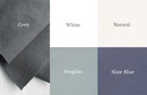 Slipcover cotton twill color palette.