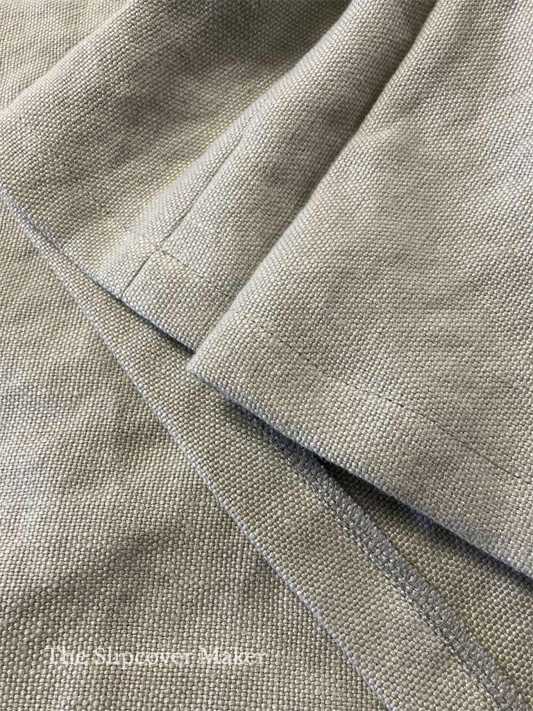 Hem Your Linen Slipcover With Stay Tape - The Slipcover Maker