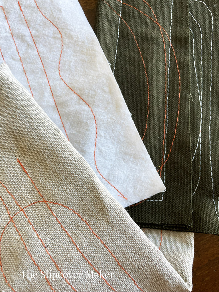 Old Singer sewing machine stitch quality.