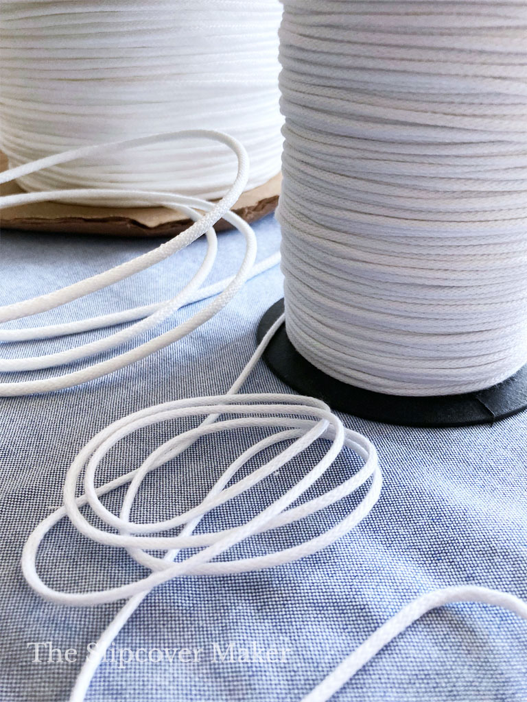 Welt cord for slipcovers.