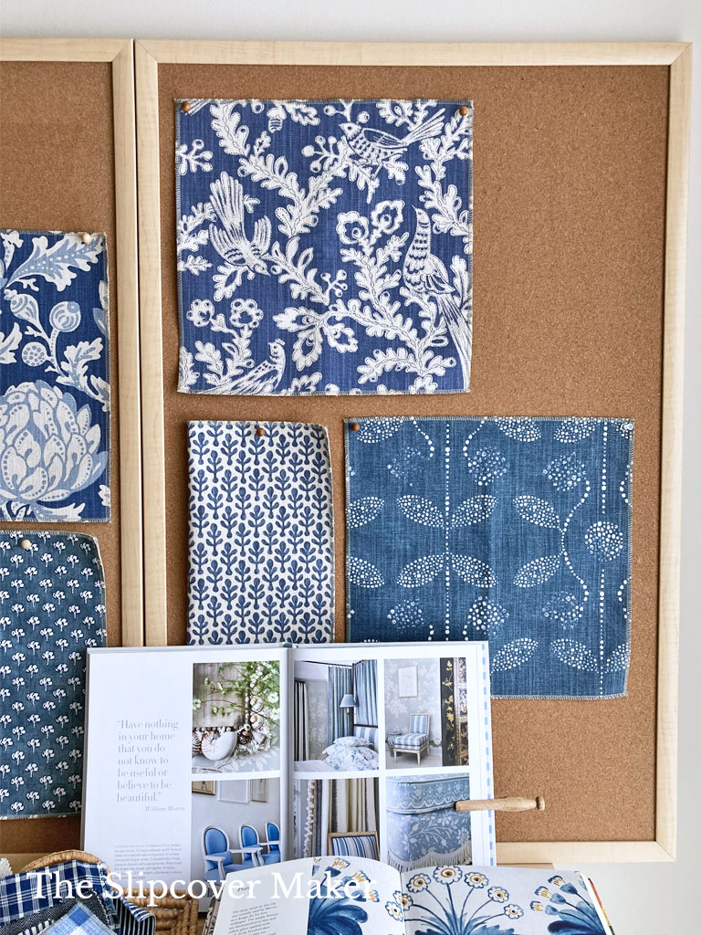 Premiere Prints navy blue cotton linen prints.