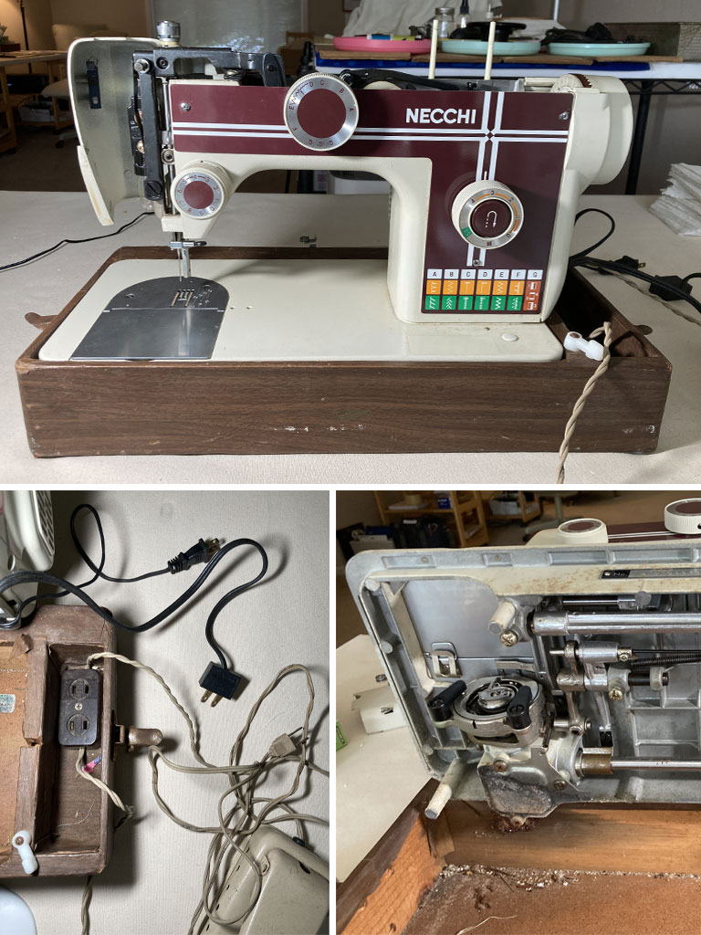 Old Necchi sewing machine.