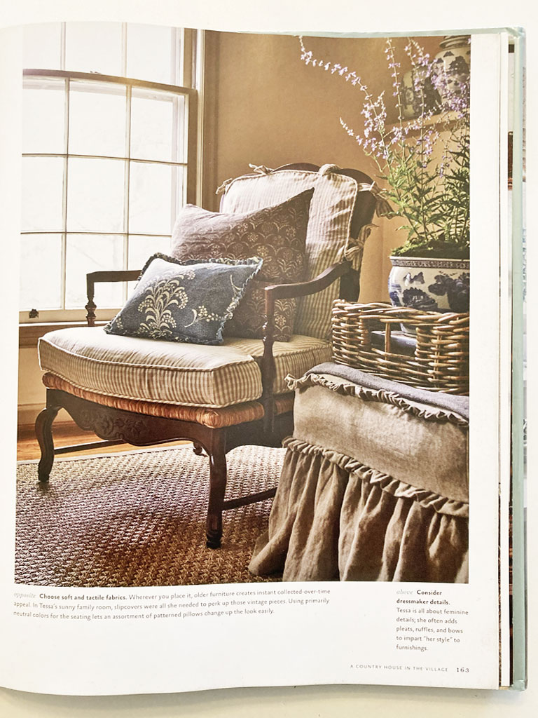French chair covers Nora Murphy.
